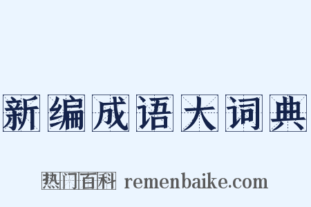 新编成语大词典是什么意思的图片